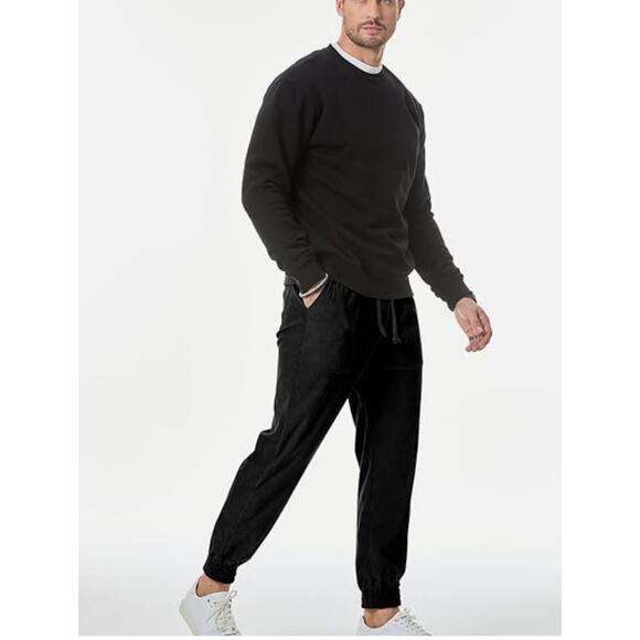 Mens Corduroy Joggers Drawstring Waist with Pockets size XL - Picture 6 of 6